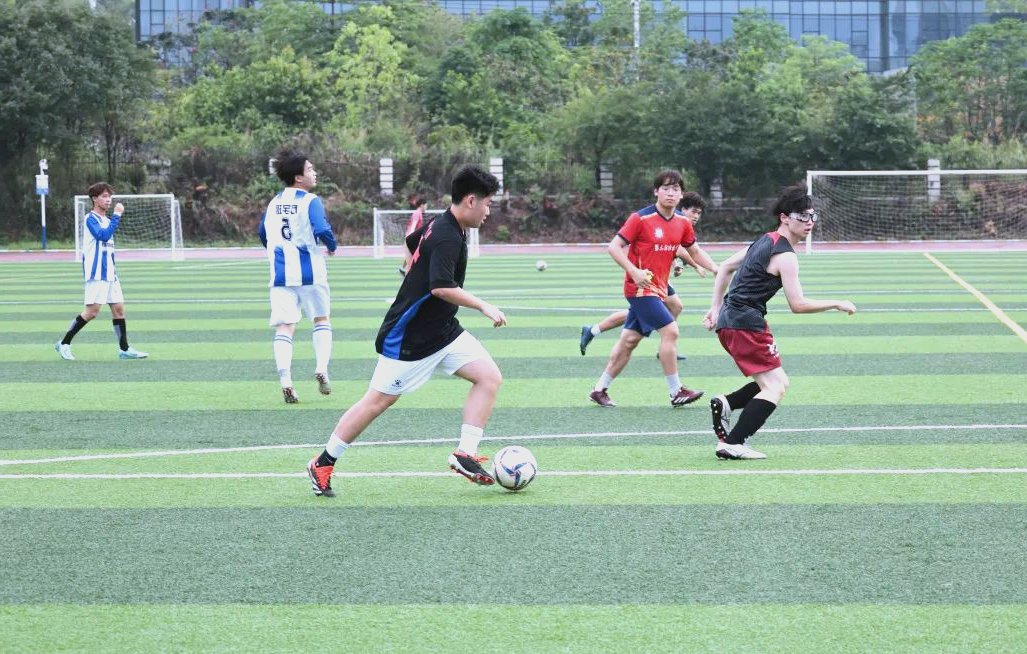 ysbSPORTS-足球场上激烈对抗，球迷尖叫欢呼